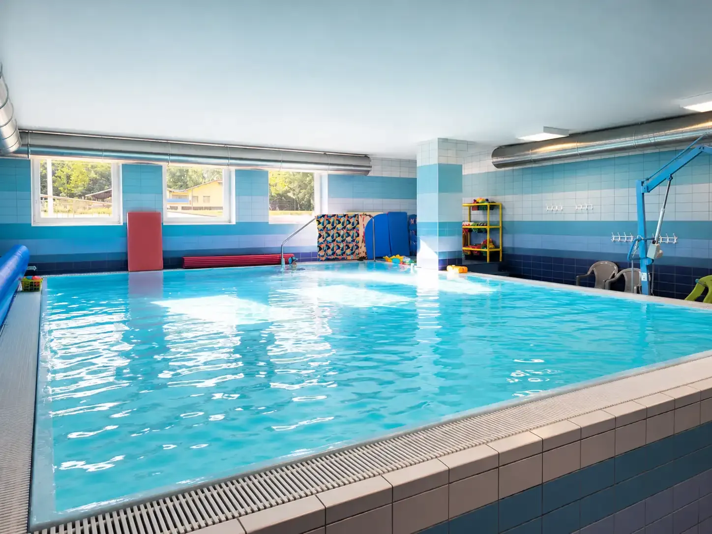 La piscina coperta e riscaldata di GiZeta Sport a Grandola ed Uniti